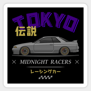 Midnight Racer Silver GTR R32 JDM Sticker